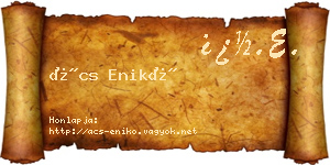 Ács Enikő névjegykártya