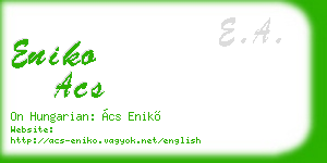 eniko acs business card